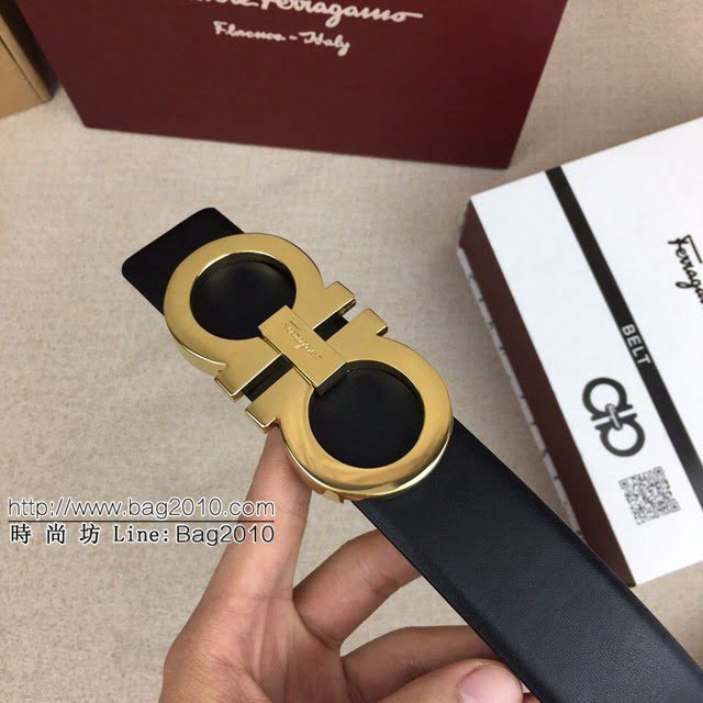菲拉格慕男士皮帶 Ferragamo牛皮磨砂扣腰帶  jjp1740